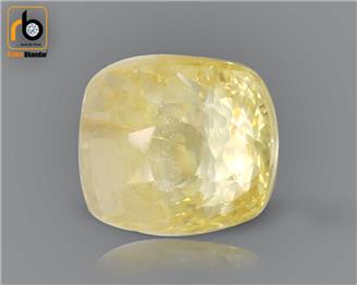 NATURAL UNHEATED UNTREATED  Yellow Sapphire / Pukhraj 5.10 cts. ( 380 )